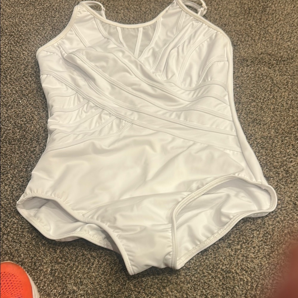 Miraclesuit Sleek White Swimsuit